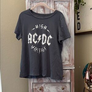 AC/DC Black Graphic High Voltage Tee